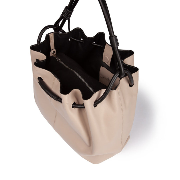 Roberta Gandolfi Gisella Large borsa con doppia portabilità mano o spalla in morbido vitello Economico