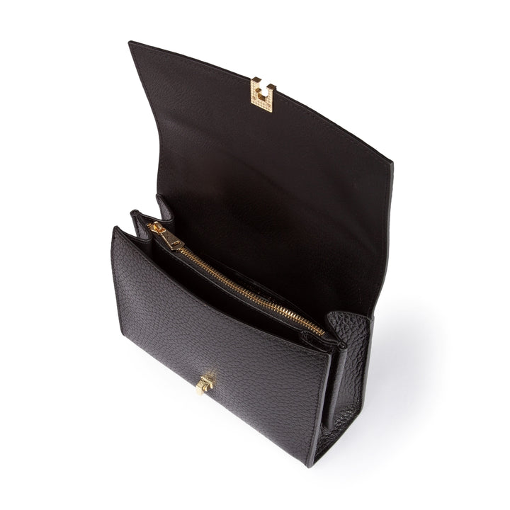 Roberta Gandolfi Elodie compact crossbody borsa in pelle con tramezza interna e tasca esterna con tracolla staccabile e regolabile Soddisfazione Garantita
