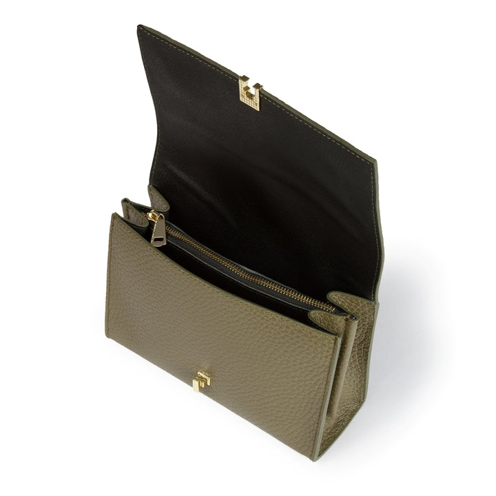 Roberta Gandolfi Elodie compact crossbody borsa in pelle con tramezza interna e tasca esterna con tracolla staccabile e regolabile Qualità Garantita