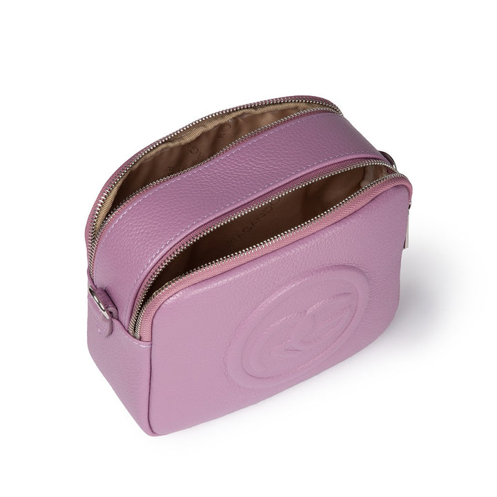 Roberta Gandolfi Roberta Pelle camera e crossbody in pelle con doppio scomparto e tracolla staccabile Prezzo Ridotto
