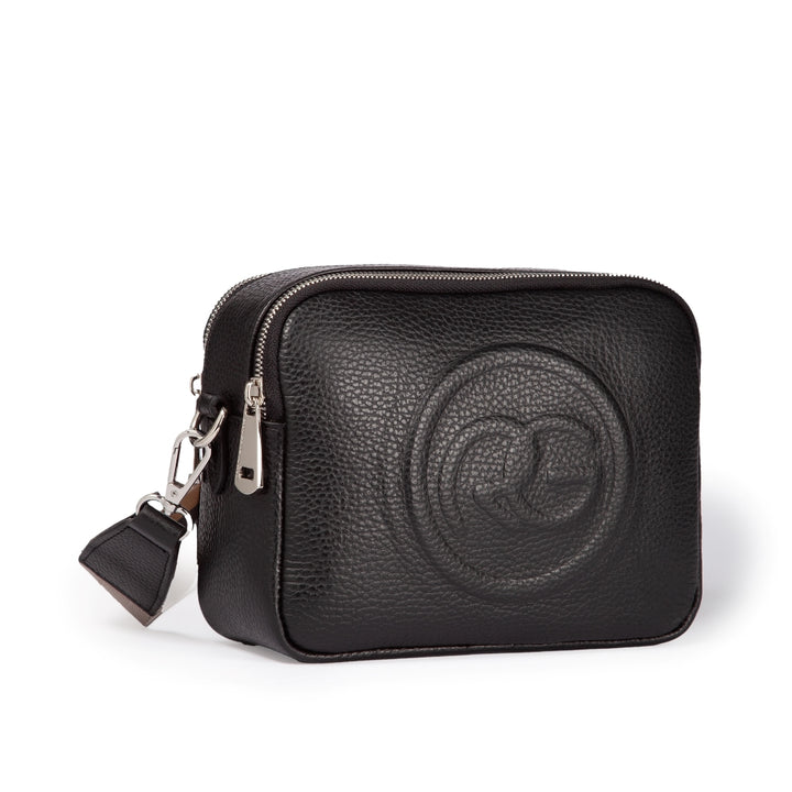 Roberta Gandolfi Roberta Pelle camera e crossbody in pelle con doppio scomparto e tracolla staccabile Sottocosto