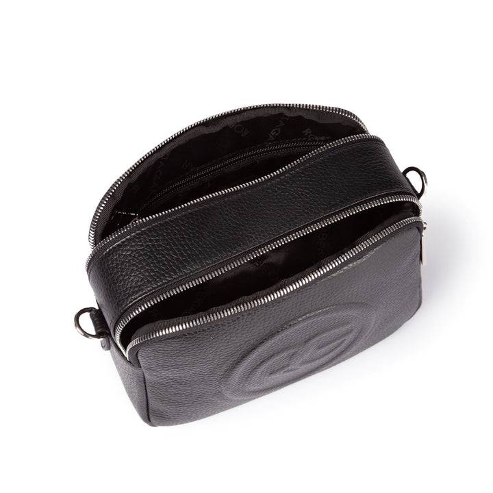 Roberta Gandolfi Roberta Pelle camera e crossbody in pelle con doppio scomparto e tracolla staccabile Sottocosto