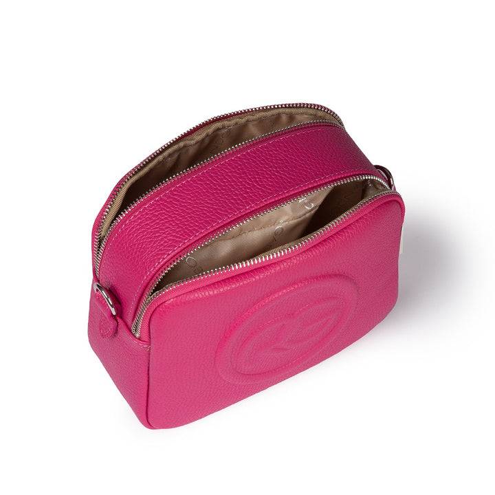 Roberta Gandolfi Roberta Pelle camera e crossbody in pelle con doppio scomparto e tracolla staccabile Novità