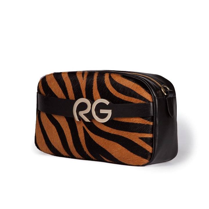 Roberta Gandolfi Dafne pony camera in pelle stampa animalier con tracolla staccabile Online