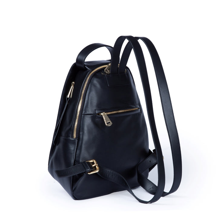 Roberta Gandolfi Micol Backpack in vitello liscio multitasche Nuova