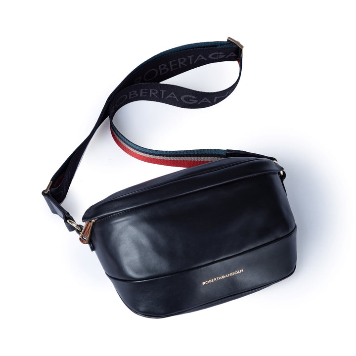 Roberta Gandolfi Micol Belt Bag in pelle con tracolla regolabile e catena amovibile Promozione