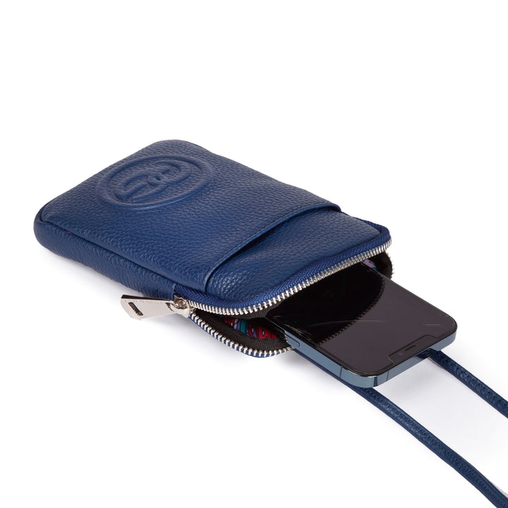 Roberta Gandolfi RG Phone holder in pelle di vitello con tracolla staccabile e regolabile Affare Del Giorno