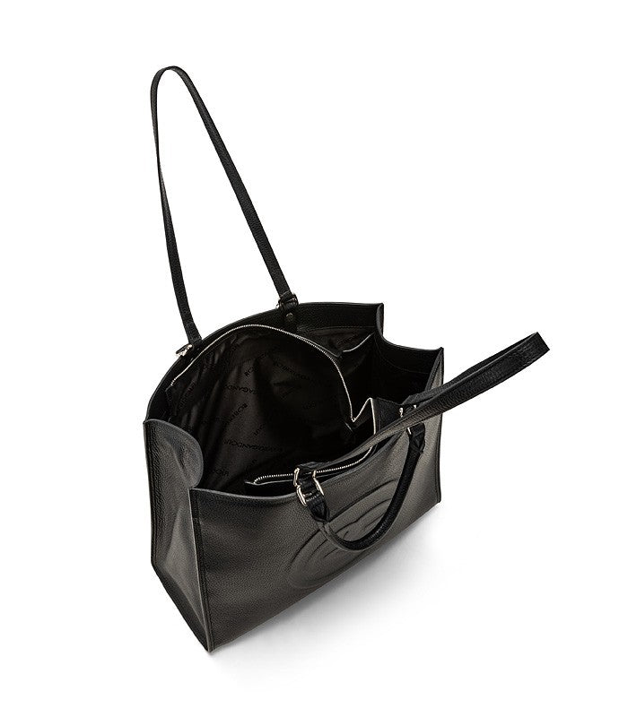 Roberta Gandolfi Roberta Pelle Large Borsa a mano in pelle con doppi spallacci per essere portata a spalla e tramezza Pezzi Unici