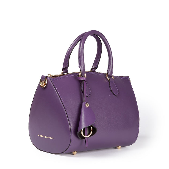 Roberta Gandolfi Nicole bowling in pelle stampa "light saffiano" con tracolla staccabile e regolabile Online