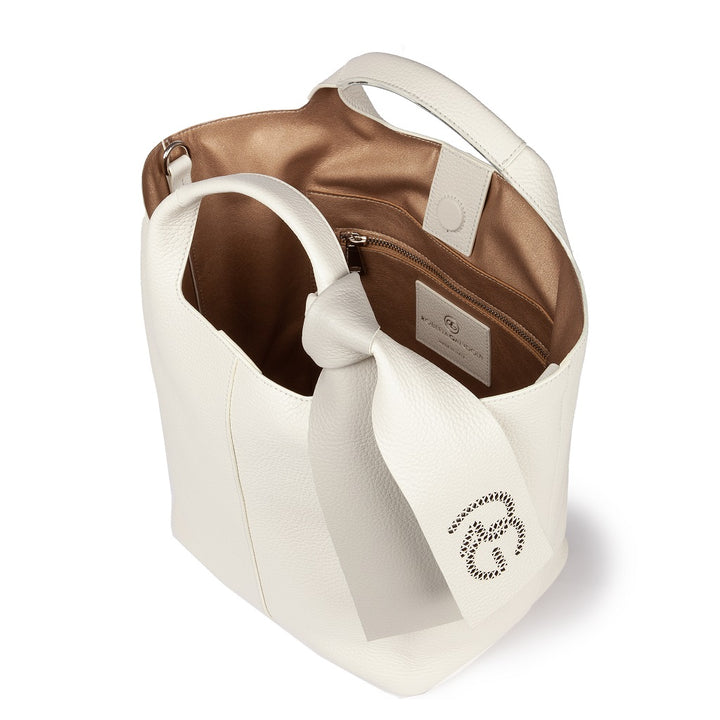 Roberta Gandolfi Maia handbag borsa a mano in pelle martellata e tracolla staccabile Pezzi Unici