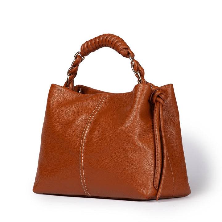 Roberta Gandolfi Amina small borsa a mano in pelle con manico tubolare fasciato e tracolla staccabile Vendita Economica