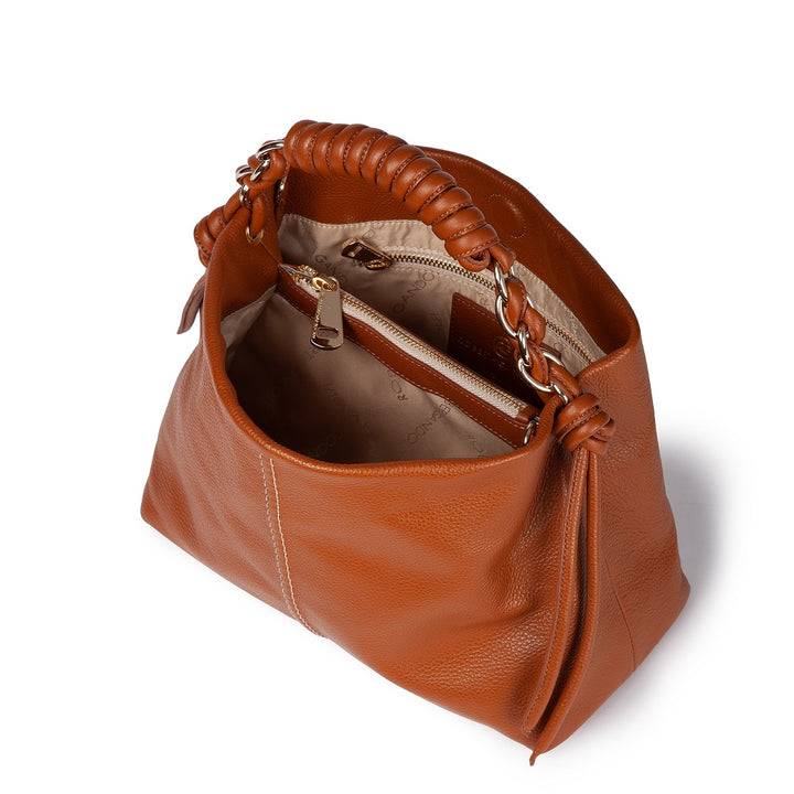 Roberta Gandolfi Amina small borsa a mano in pelle con manico tubolare fasciato e tracolla staccabile Vendita Economica