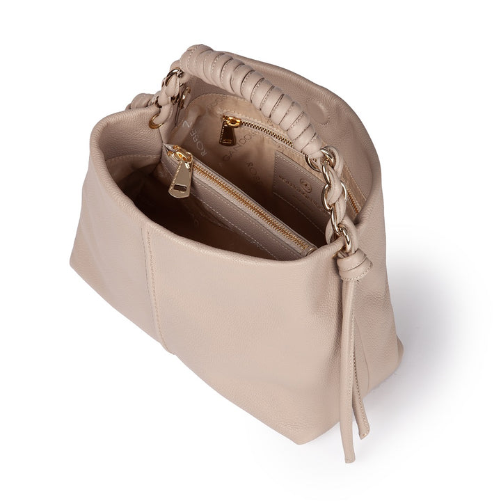 Roberta Gandolfi Amina small borsa a mano in pelle con manico tubolare fasciato e tracolla staccabile Saldi Di Fabbrica