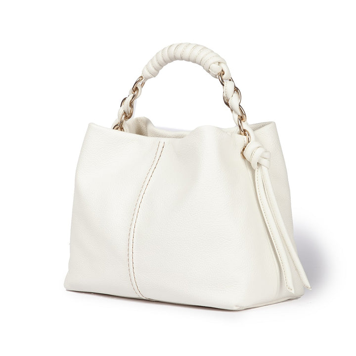 Roberta Gandolfi Amina small borsa a mano in pelle con manico tubolare fasciato e tracolla staccabile Promozione
