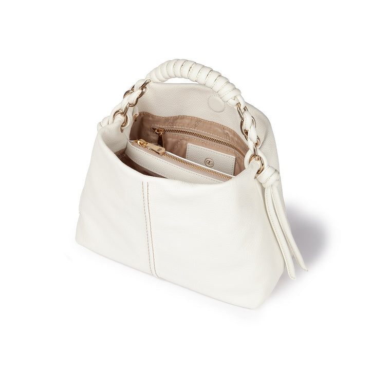Roberta Gandolfi Amina small borsa a mano in pelle con manico tubolare fasciato e tracolla staccabile Promozione