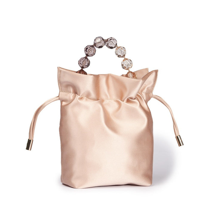 Roberta Gandolfi Sirenetta Tulip mini secchiello in raso di seta e manico gioiello In Saldo