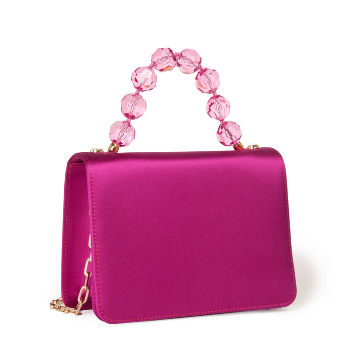 Roberta Gandolfi Sirenetta Mini bag in raso di seta e manico gioiello Qualità