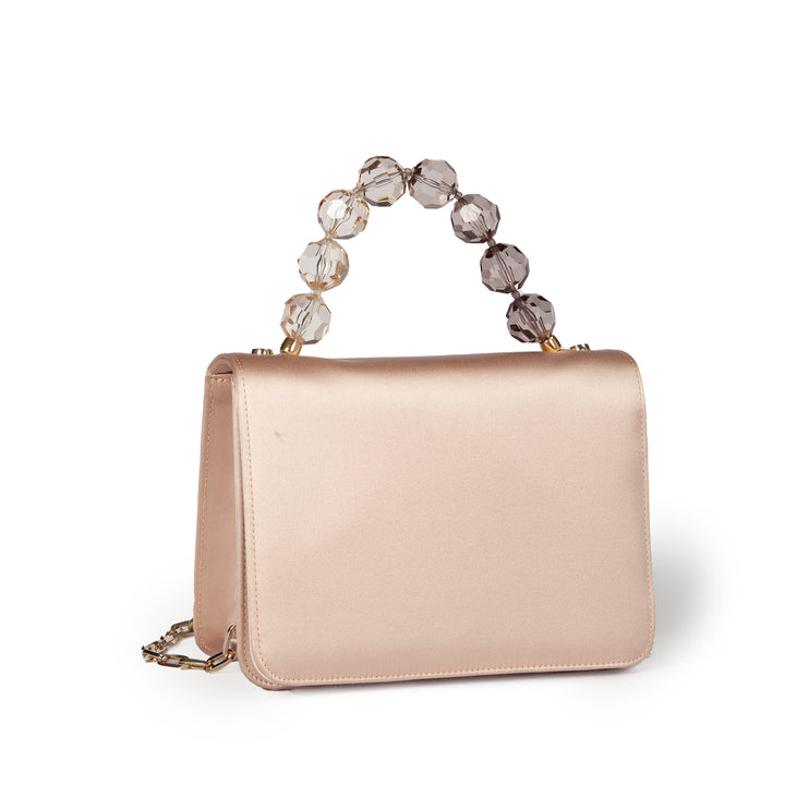 Roberta Gandolfi Sirenetta Mini bag in raso di seta e manico gioiello Vendita