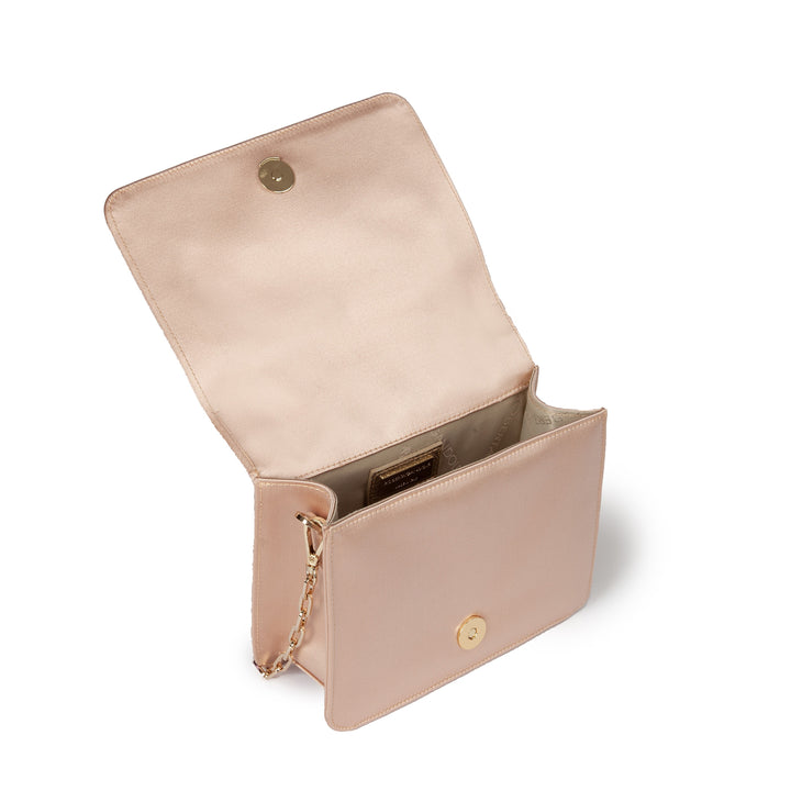 Roberta Gandolfi Sirenetta Mini bag in raso di seta e manico gioiello Vendita