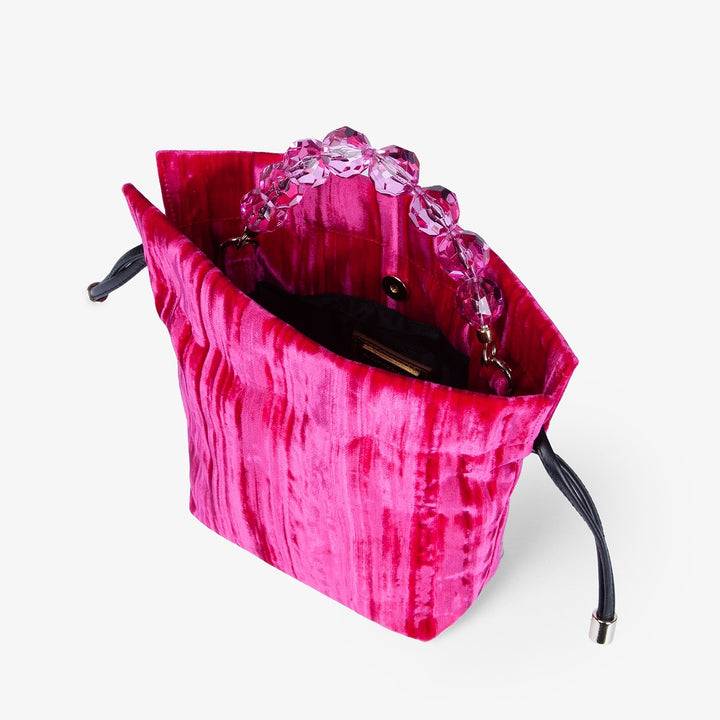 Roberta Gandolfi Sirenetta Tulip Velluto Plissè e manico gioiello Outlet