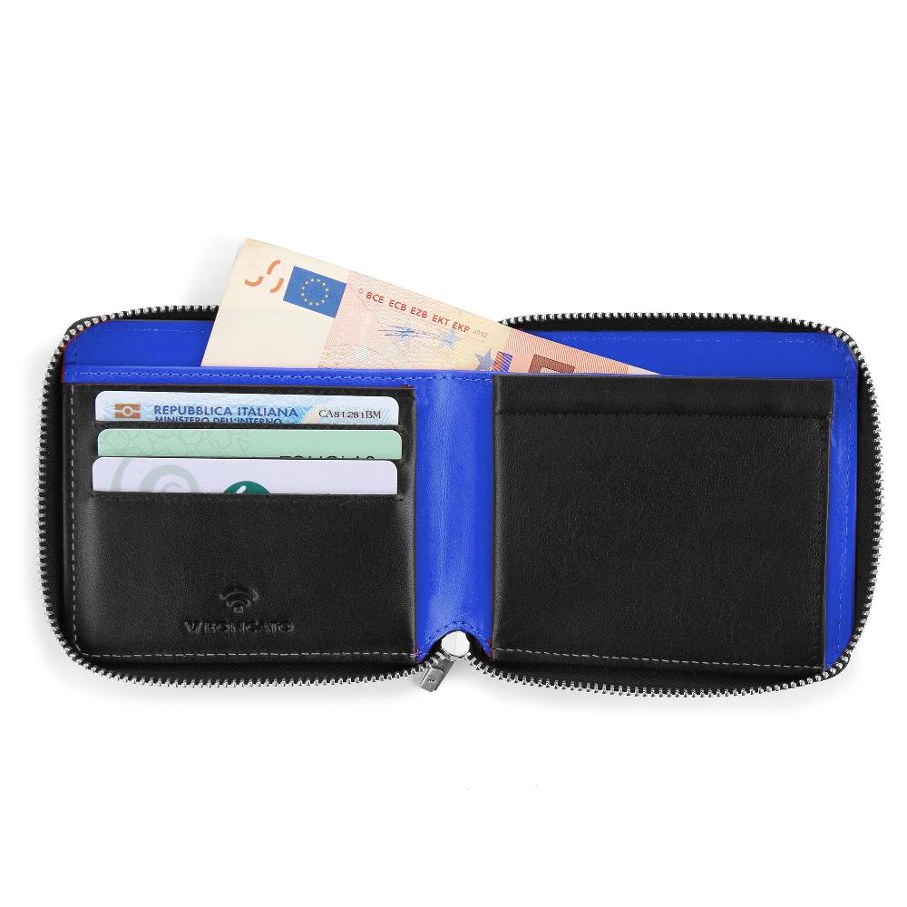 Roncato Portafoglio con portamonete taormina nero/blu Negozio Online Roncato Prezzo Ridotto