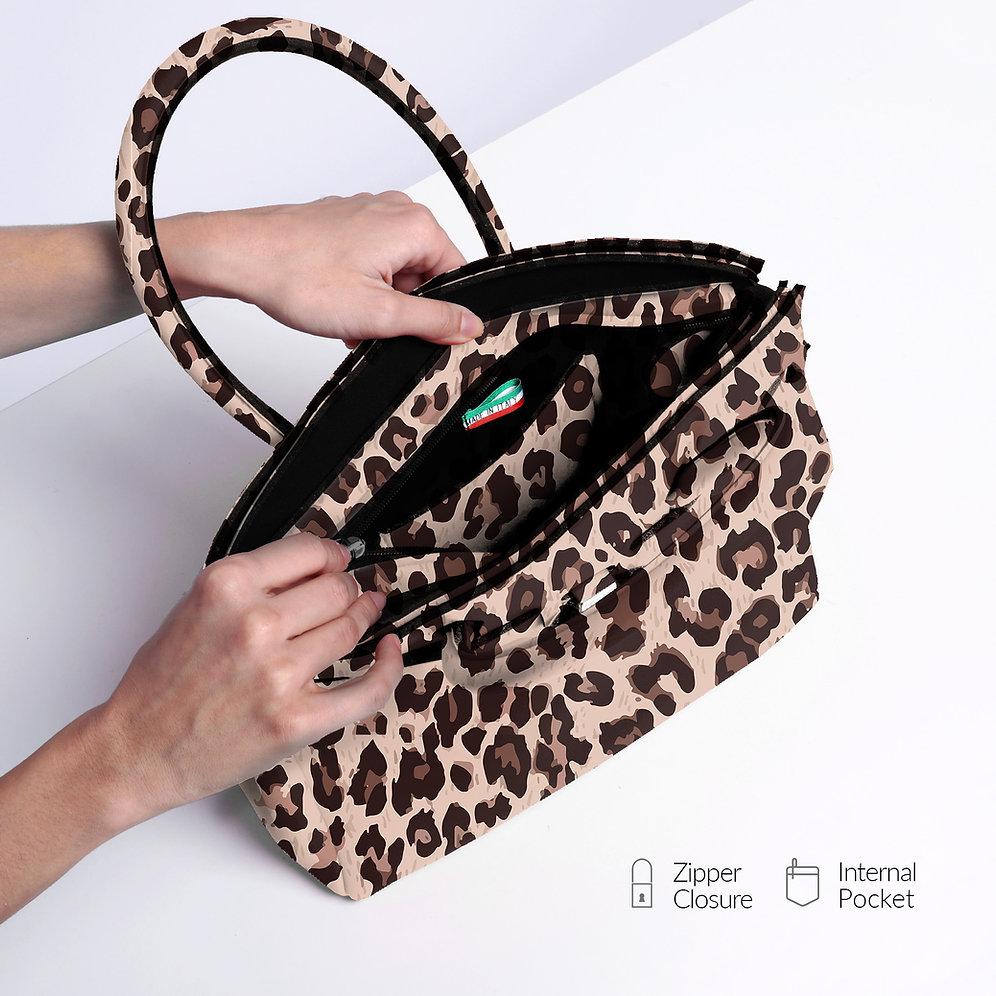 Save my bag Miss Plus - Leopard Negozi Online