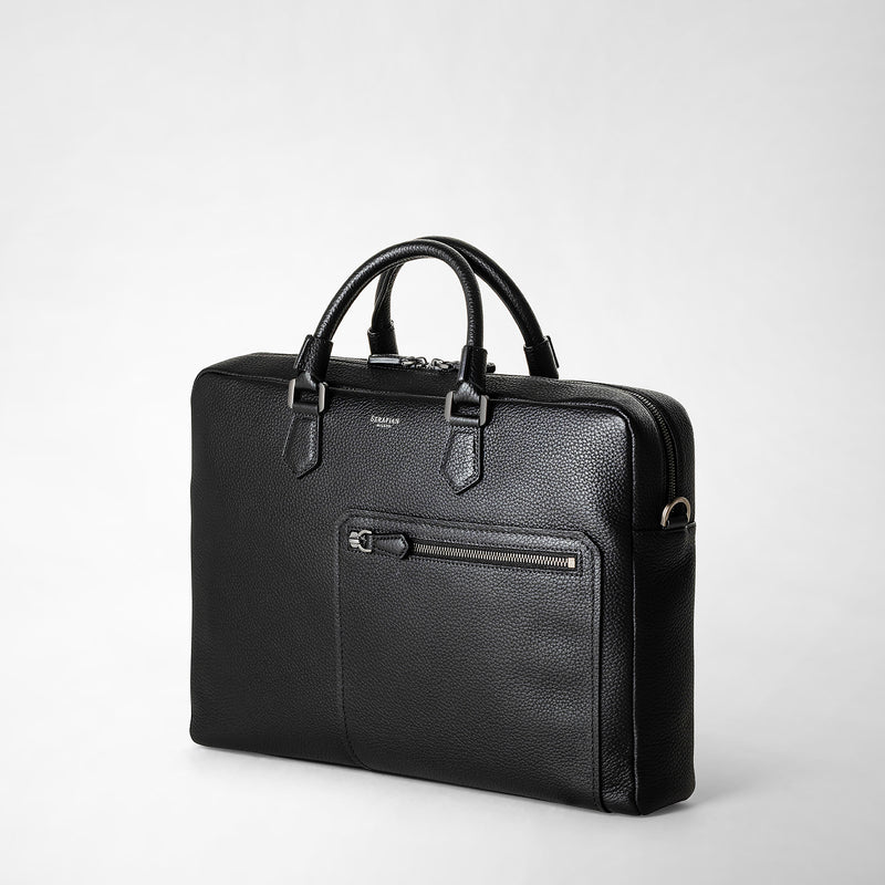 Serapian Borsa business quattordici in pelle cachemire Shopping Online