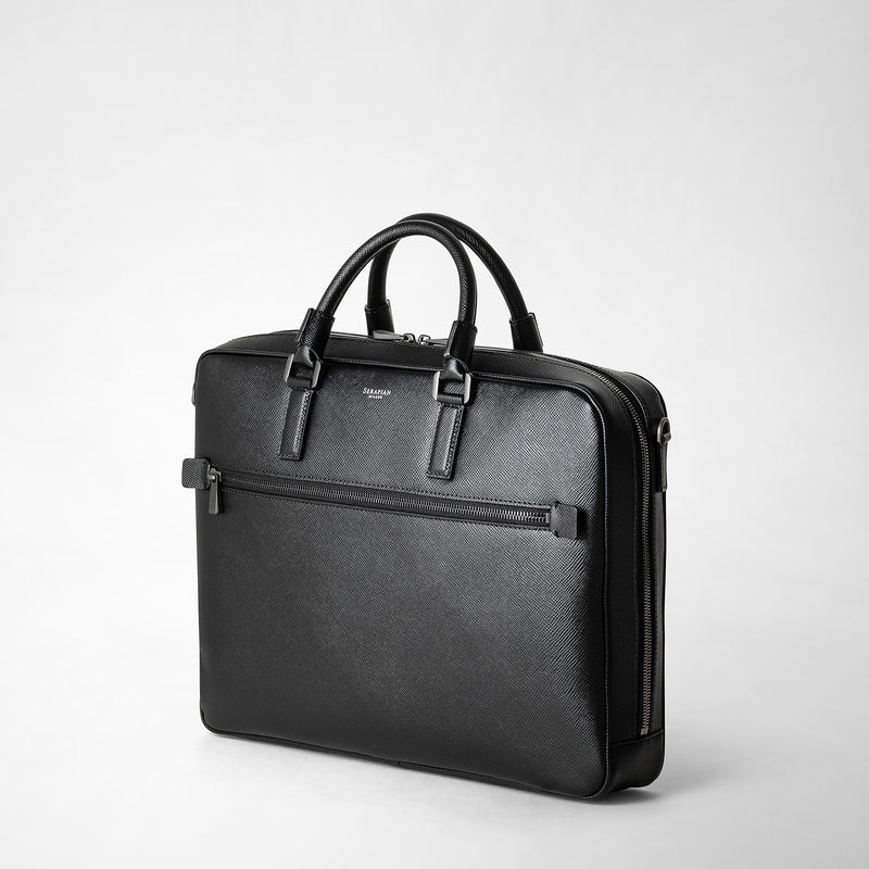 Serapian Borsa business slim in pelle evoluzione nero Convenienza