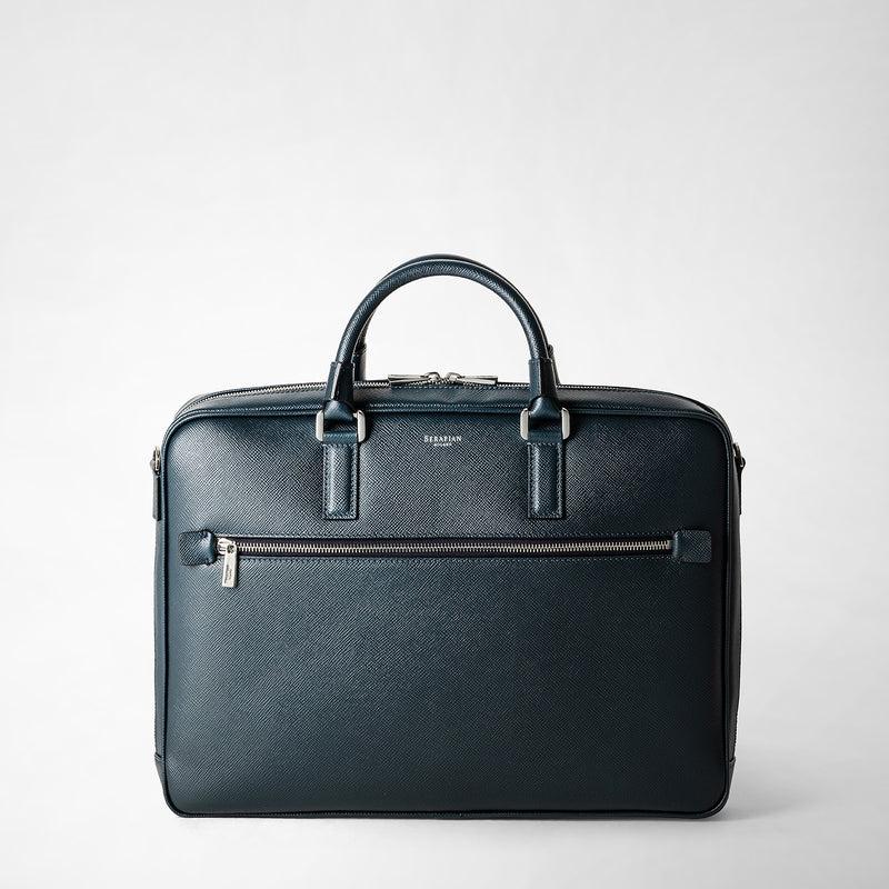 Serapian Borsa business slim in pelle evoluzione blu navy Novità