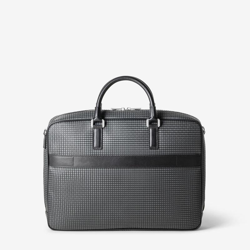 Serapian Borsa business slim in stepan asfalto-nero Presa