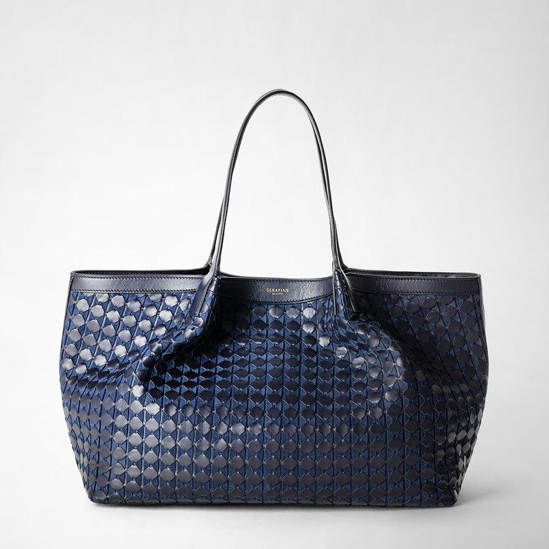Serapian Secret tote bag in mosaico midnight blue Offerte