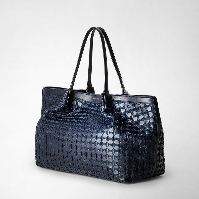 Serapian Secret tote bag in mosaico midnight blue Offerte