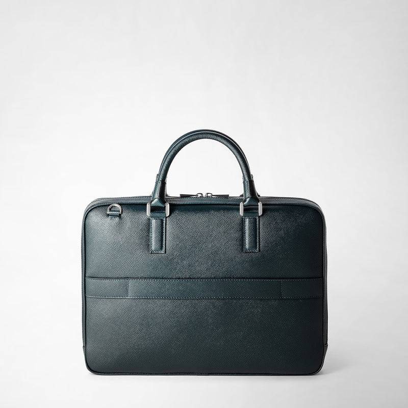 Serapian Borsa business extra slim in pelle evoluzione blu navy Soddisfazione Garantita