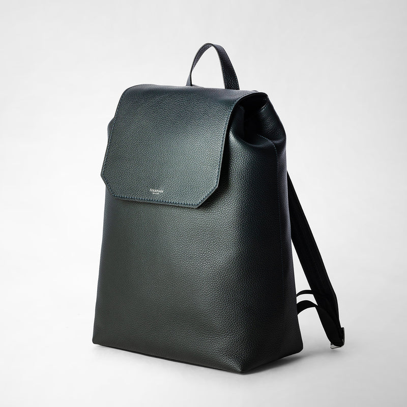 Serapian Day backpack in cachemire leather navy blue Negozi Online