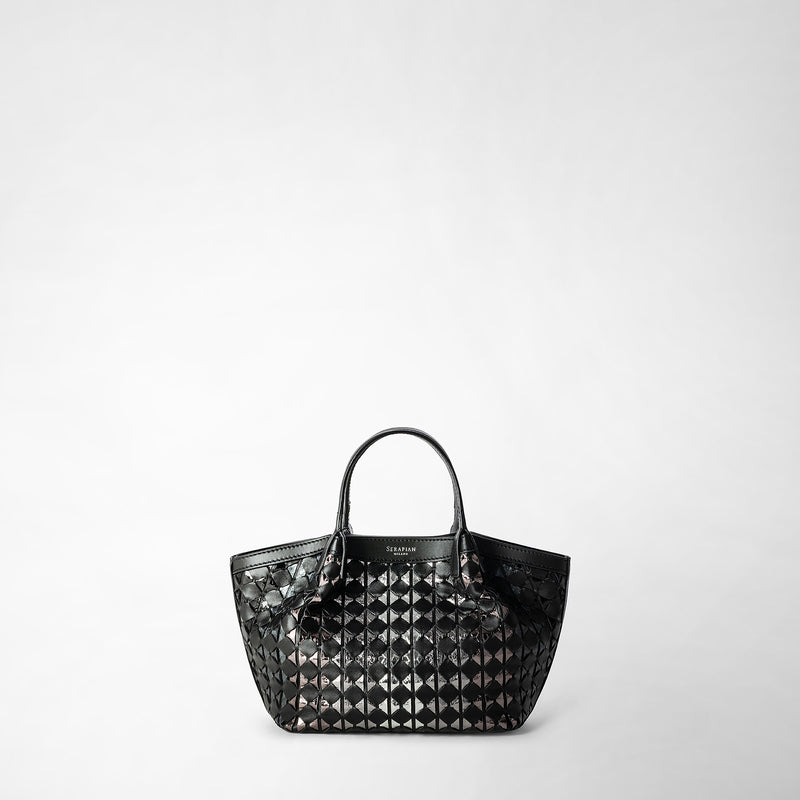 Serapian BORSA SECRET MINI IN MOSAICO ED ELAPHE Promozione Limitata
