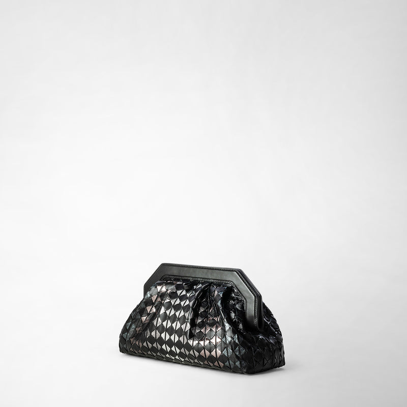 Serapian CLUTCH SECRET IN MOSAICO ED ELAPHE Fino Al -60%