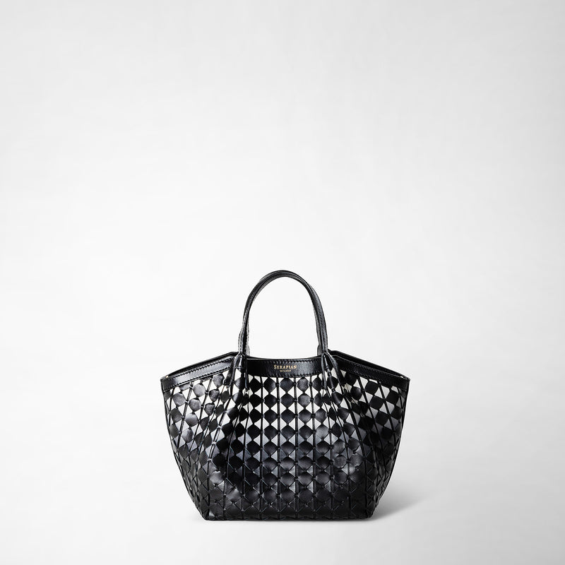 Serapian Borsa secret mini in mosaico chiaroscuro Shopping Online