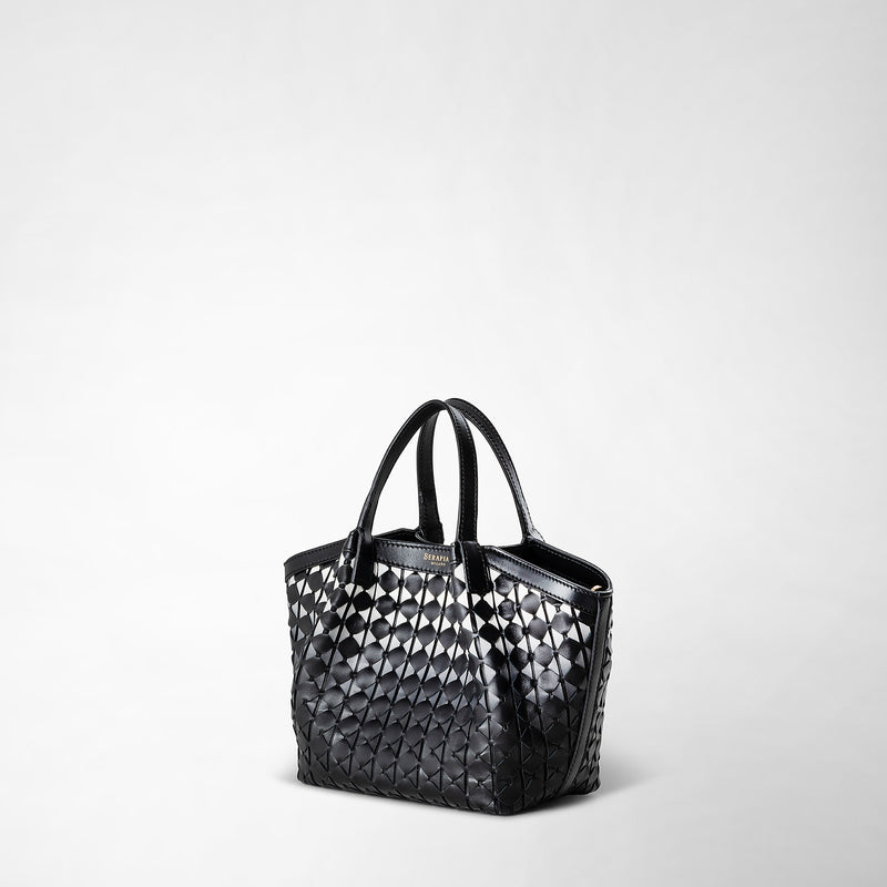 Serapian Borsa secret mini in mosaico chiaroscuro Shopping Online