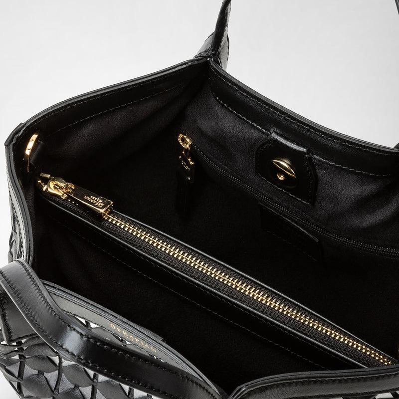 Serapian Borsa secret mini in mosaico chiaroscuro Shopping Online