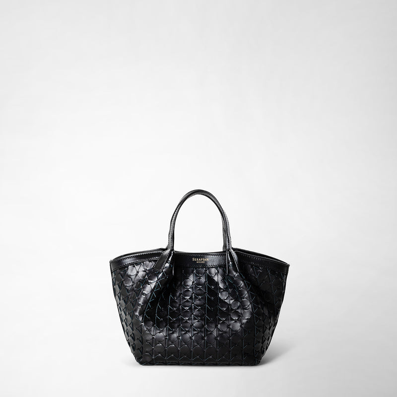 Serapian Borsa secret mini in mosaico nero Online