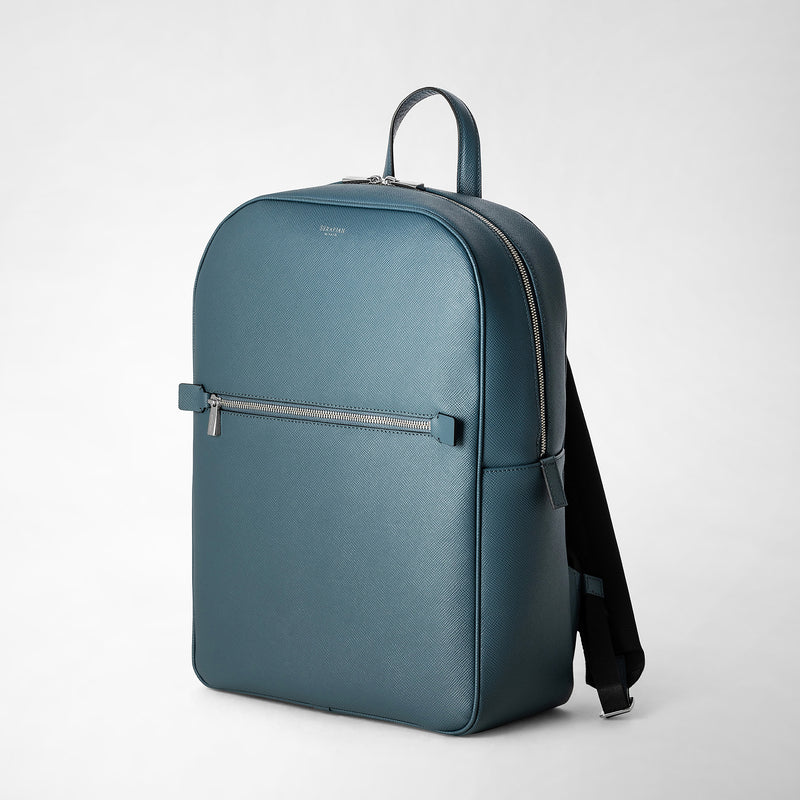 Serapian Zaino in pelle evoluzione blu avio Saldi Di Fabbrica