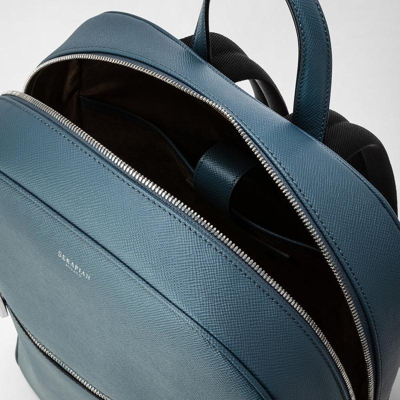 Serapian Zaino in pelle evoluzione blu avio Saldi Di Fabbrica