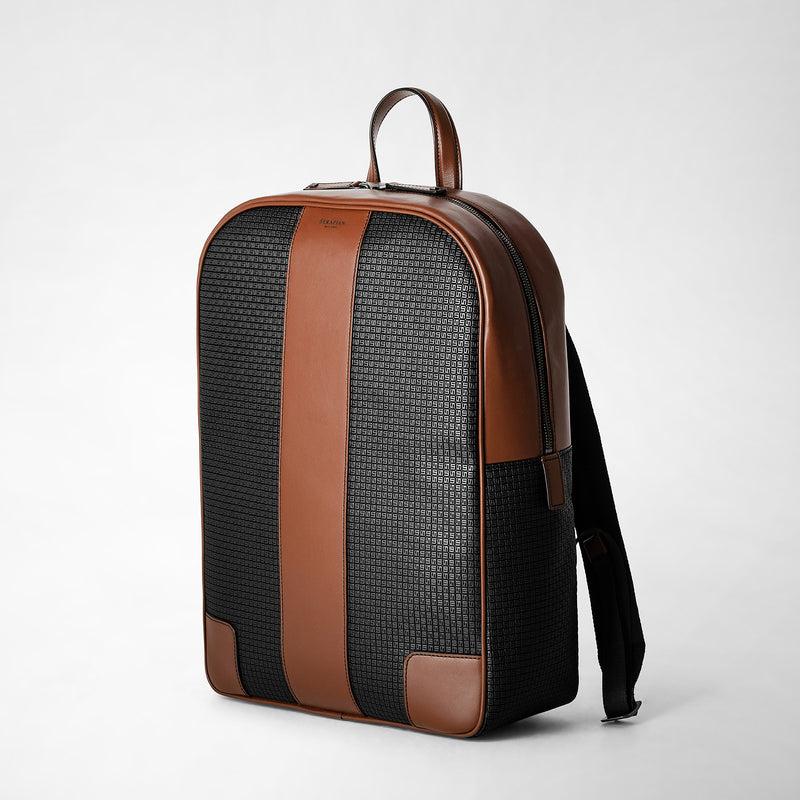 Serapian Zaino in stepan 72 nero-cuoio Moda