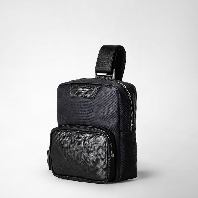 Serapian Sling bag recycled twill evoluzione eclipse black Italia