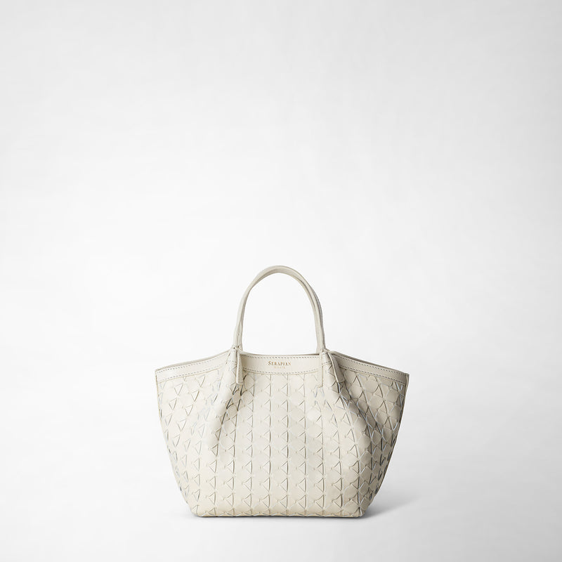 Serapian Borsa secret mini in mosaico panna 2025