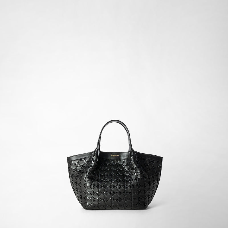 Serapian Mini secret bag in mosaico and elaphe black Qualità