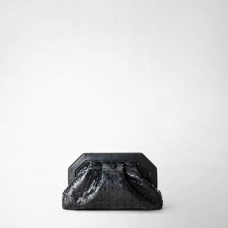 Serapian Clutch secret in mosaico nero Sconto