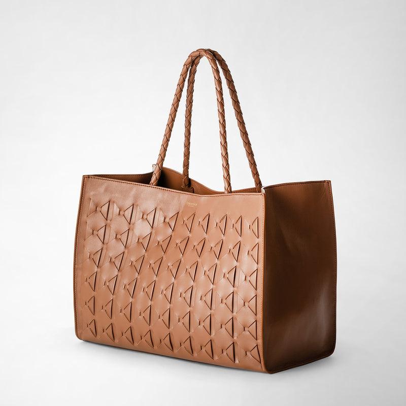 Serapian 1928 tote bag in mosaico tan Offerte