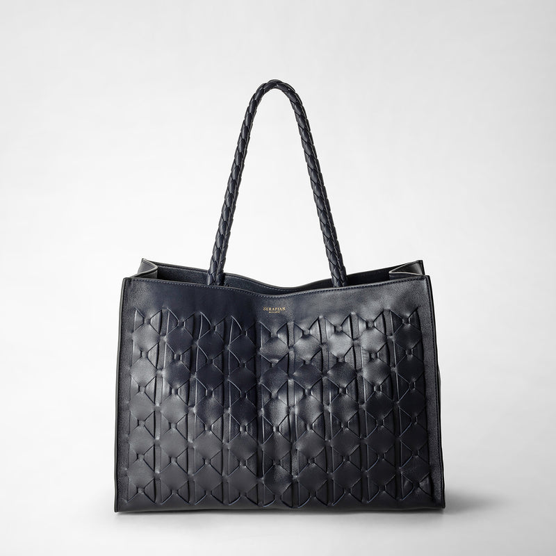 Serapian 1928 tote bag in mosaico midnight blue Hotsell