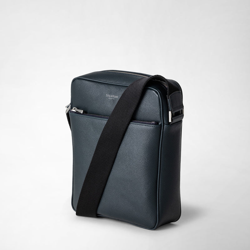 Serapian Tracolla north south in pelle evoluzione blu navy Moda